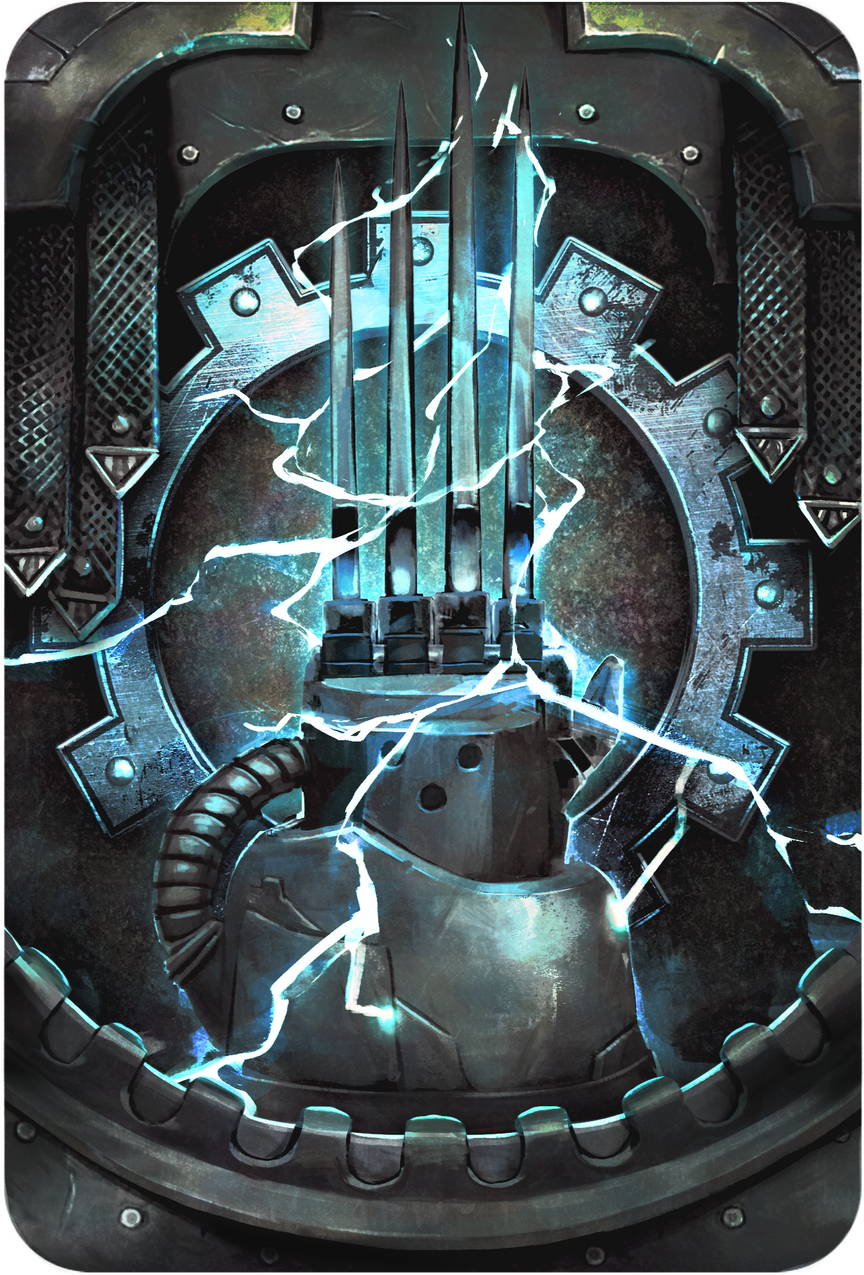 Warhammer 40K battle scene illustration