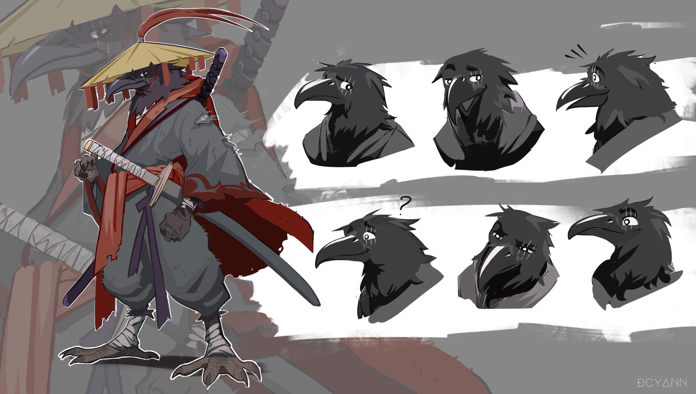 Full character reference sheet for commissions