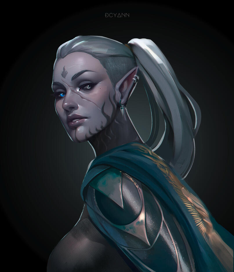 Fantasy adventurer character art