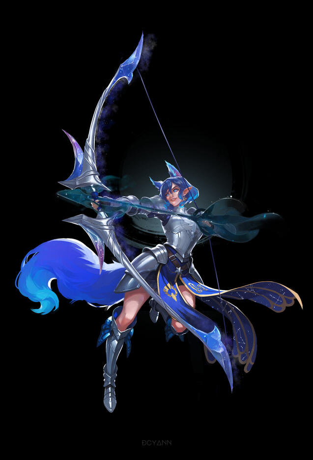 Fantasy warrior character illustration