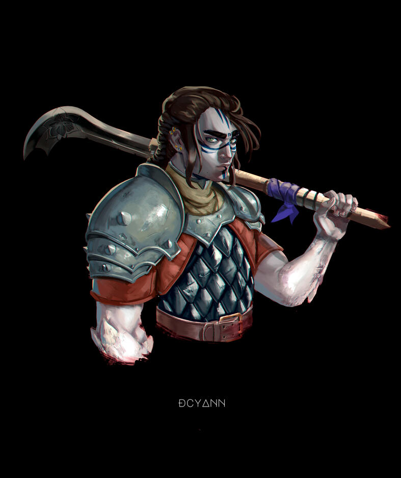 Fantasy elf character illustration