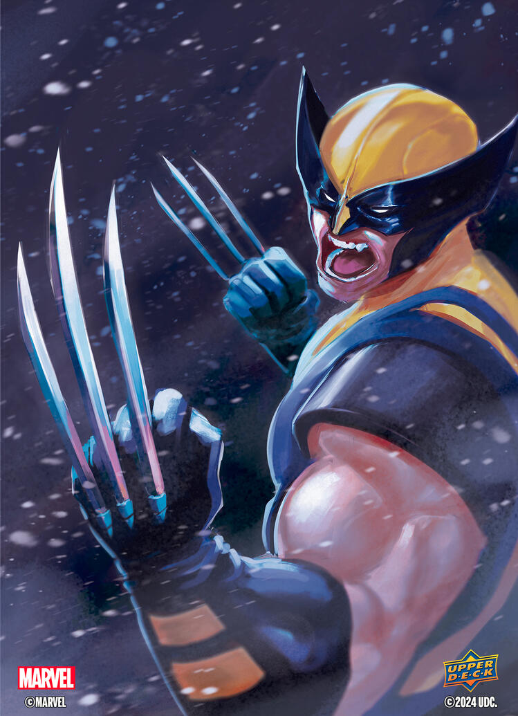 Wolverine Marvel Flair card illustration