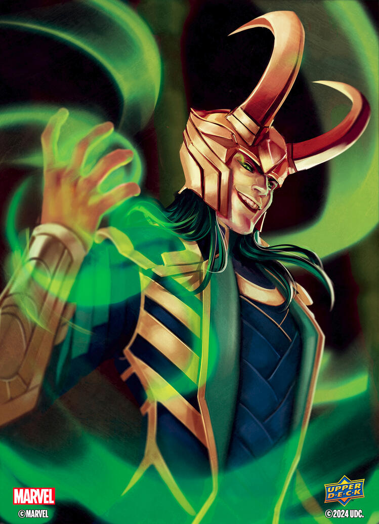 Loki Marvel Flair card illustration