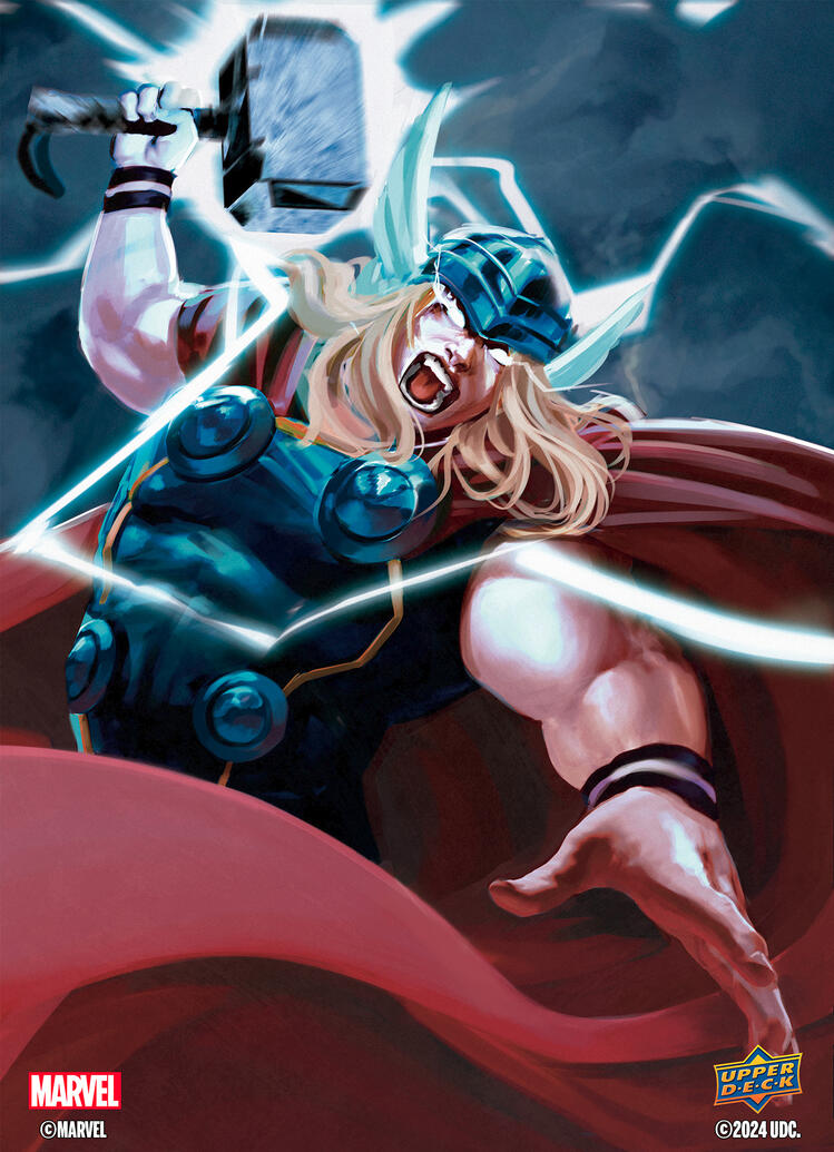 Thor Marvel Flair card illustration