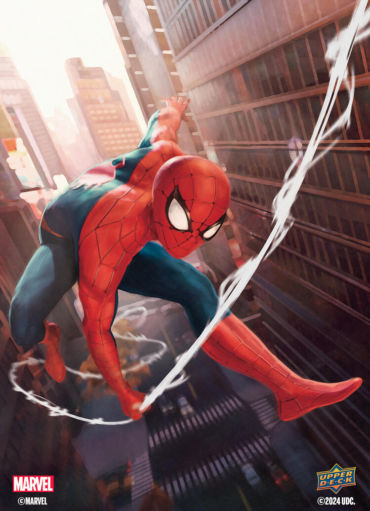 Spider-Man Marvel Flair card illustration